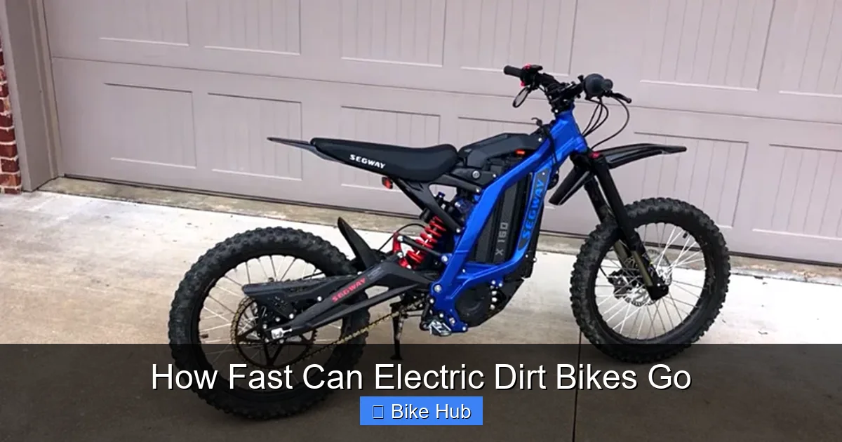 How Fast Can Electric Dirt Bikes Go