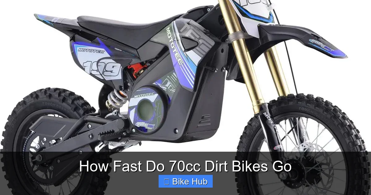 How Fast Do 70cc Dirt Bikes Go