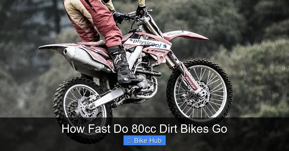 How Fast Do 80cc Dirt Bikes Go