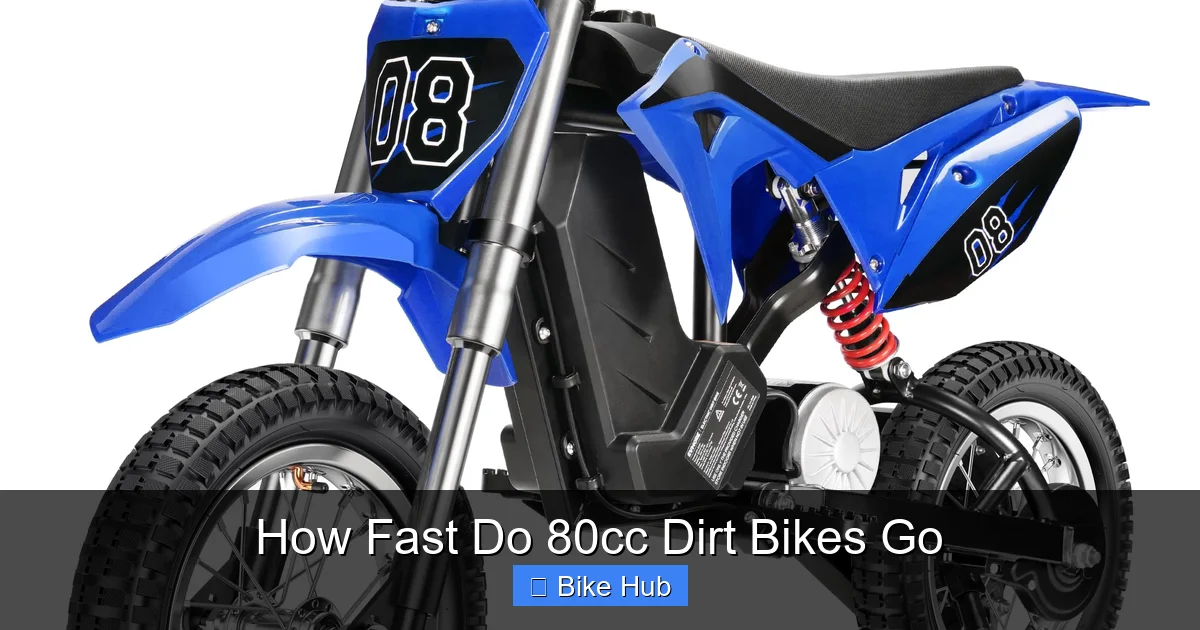 How Fast Do 80cc Dirt Bikes Go
