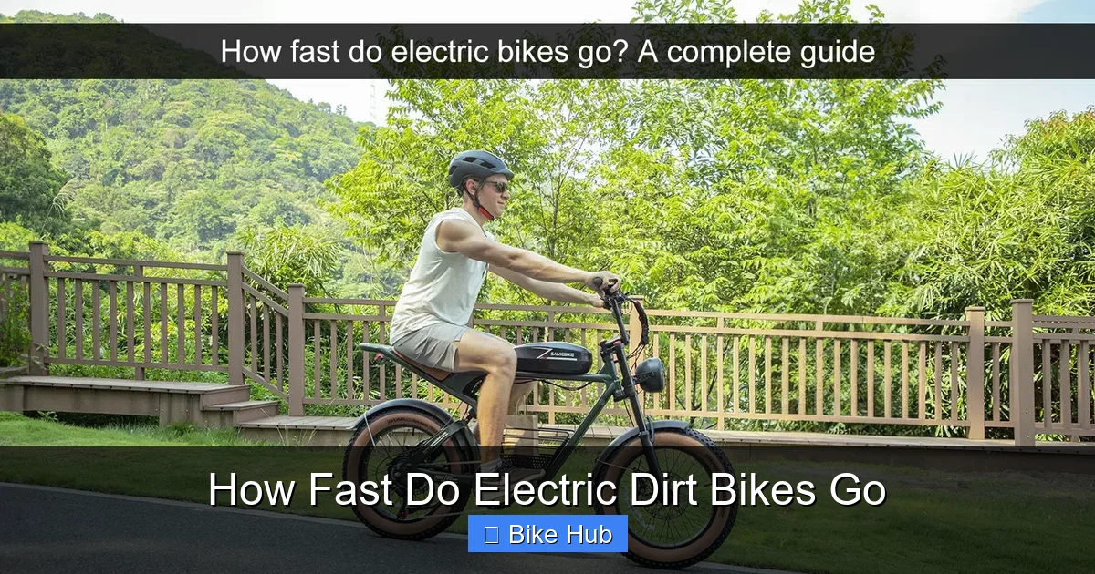 How Fast Do Electric Dirt Bikes Go