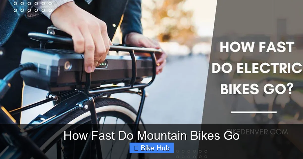 How Fast Do Mountain Bikes Go