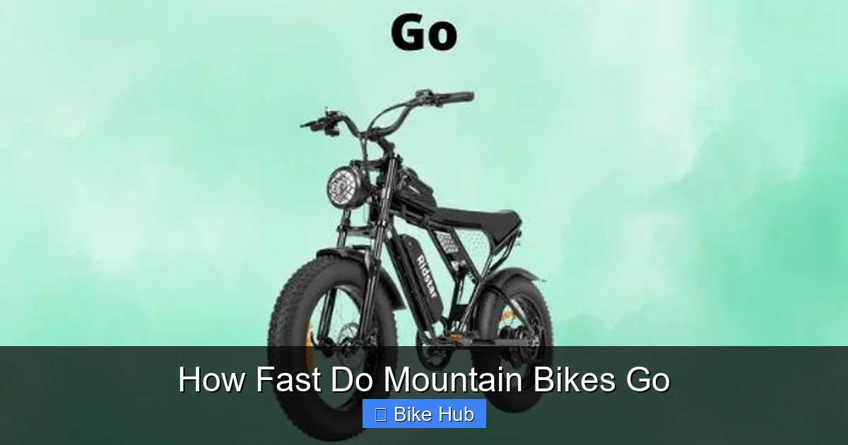 How Fast Do Mountain Bikes Go