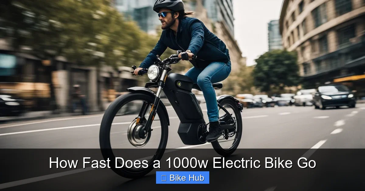 How Fast Does a 1000w Electric Bike Go