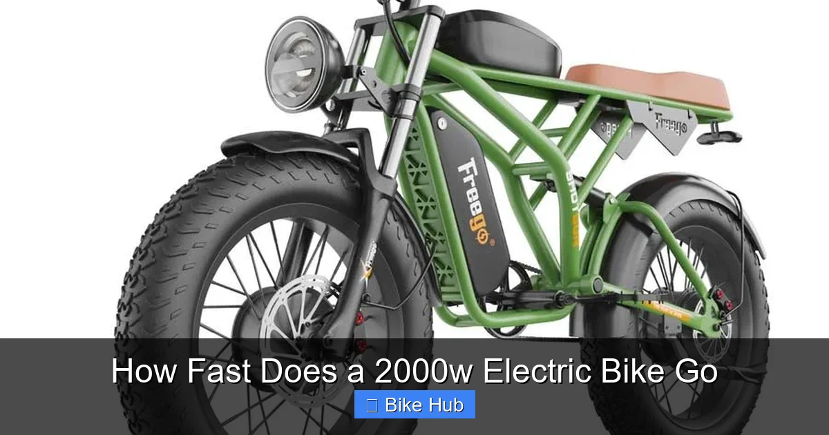 How Fast Does a 2000w Electric Bike Go