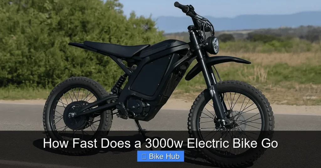 How Fast Does a 3000w Electric Bike Go
