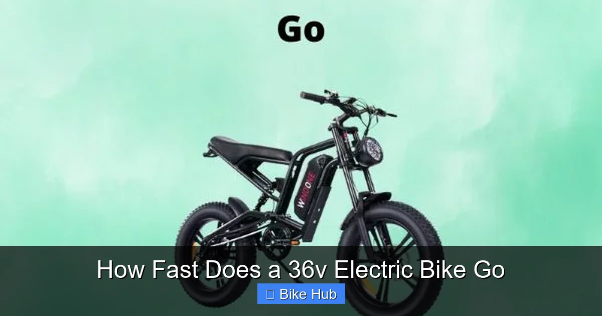 How Fast Does a 36v Electric Bike Go