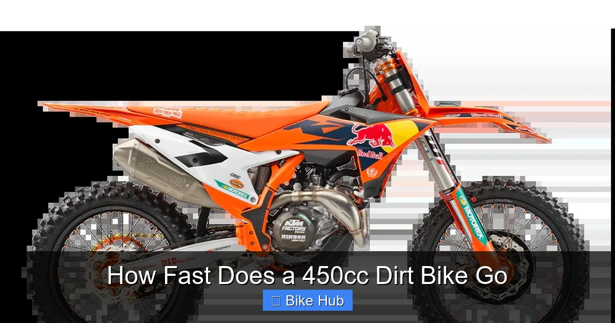 How Fast Does a 450cc Dirt Bike Go
