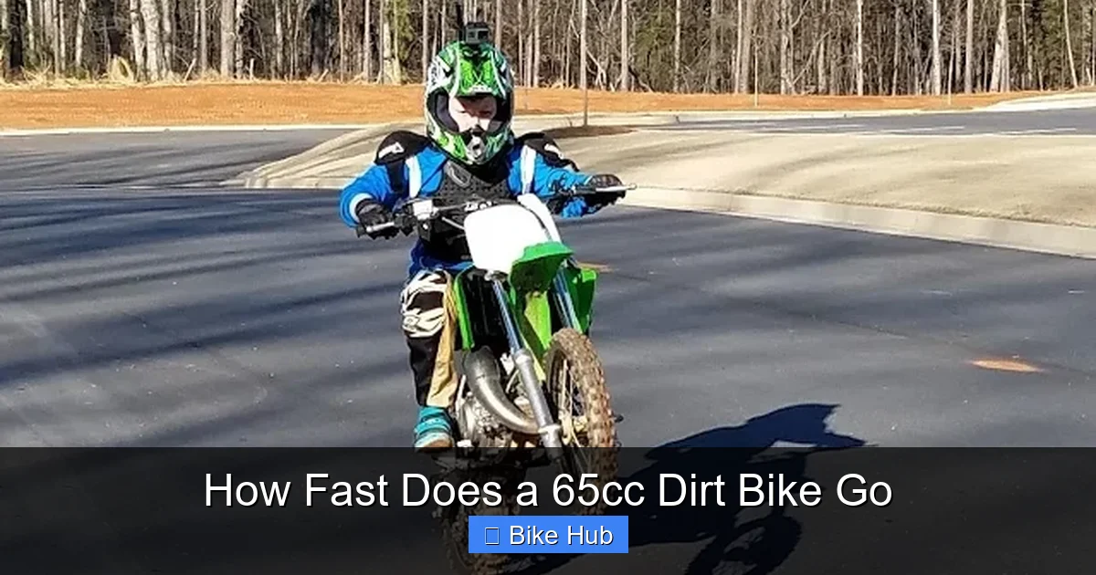 How Fast Does a 65cc Dirt Bike Go