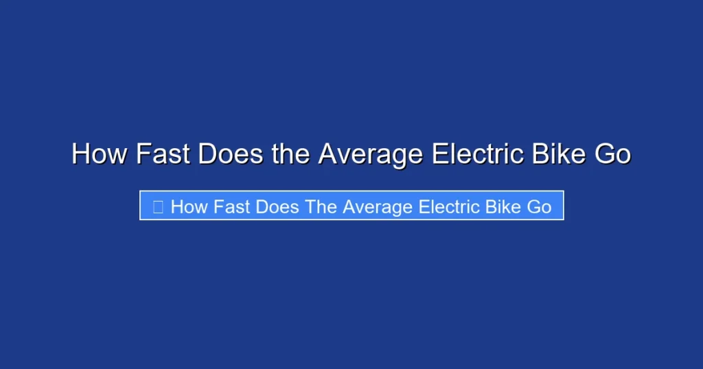 How Fast Does the Average Electric Bike Go