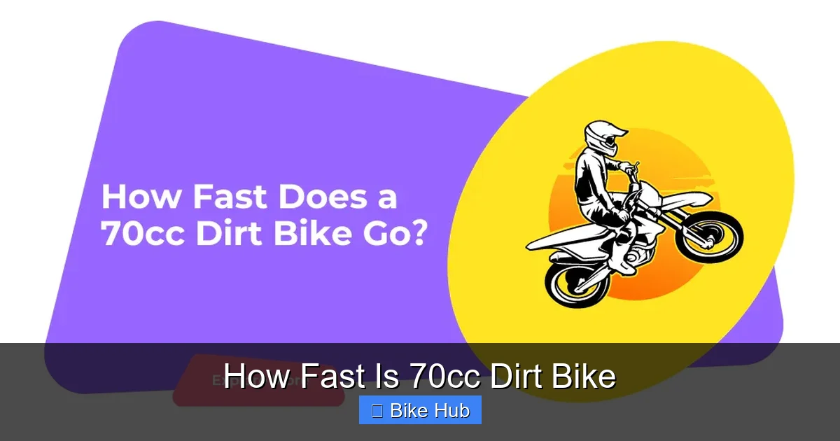 How Fast Is 70cc Dirt Bike