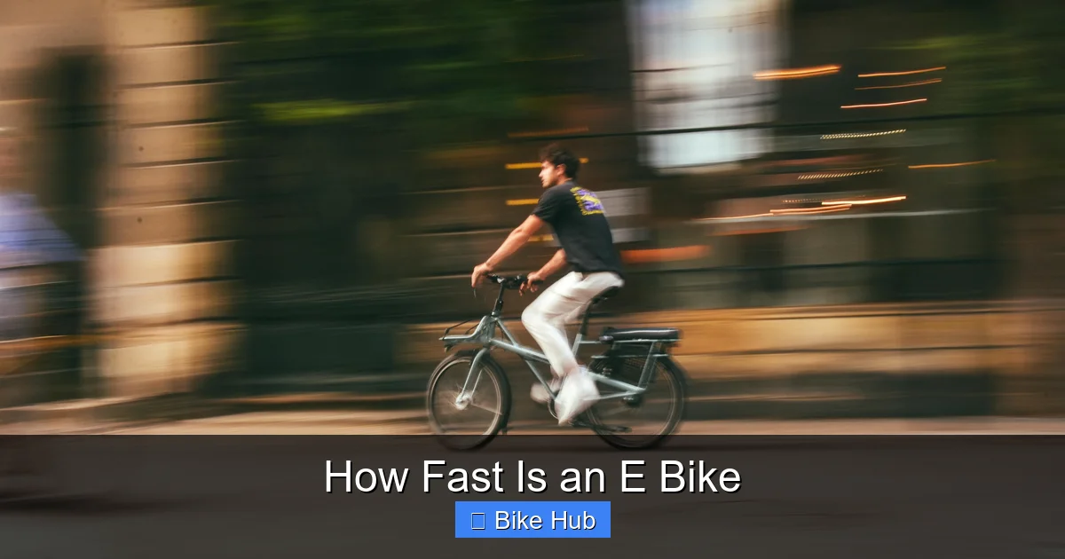 How Fast Is an E Bike