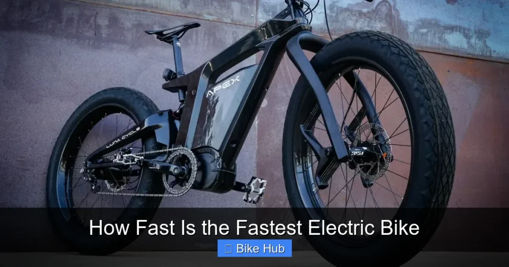 How Fast Is the Fastest Electric Bike