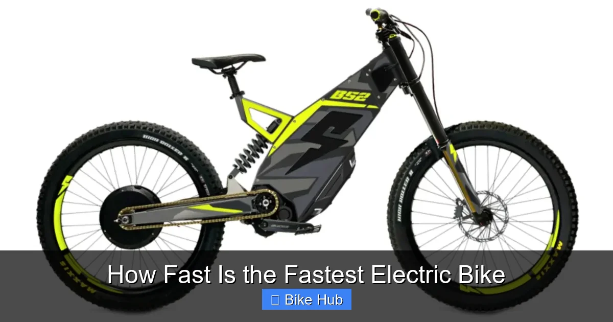 How Fast Is the Fastest Electric Bike