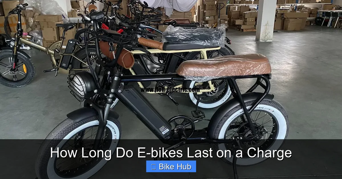 How Long Do E-bikes Last on a Charge