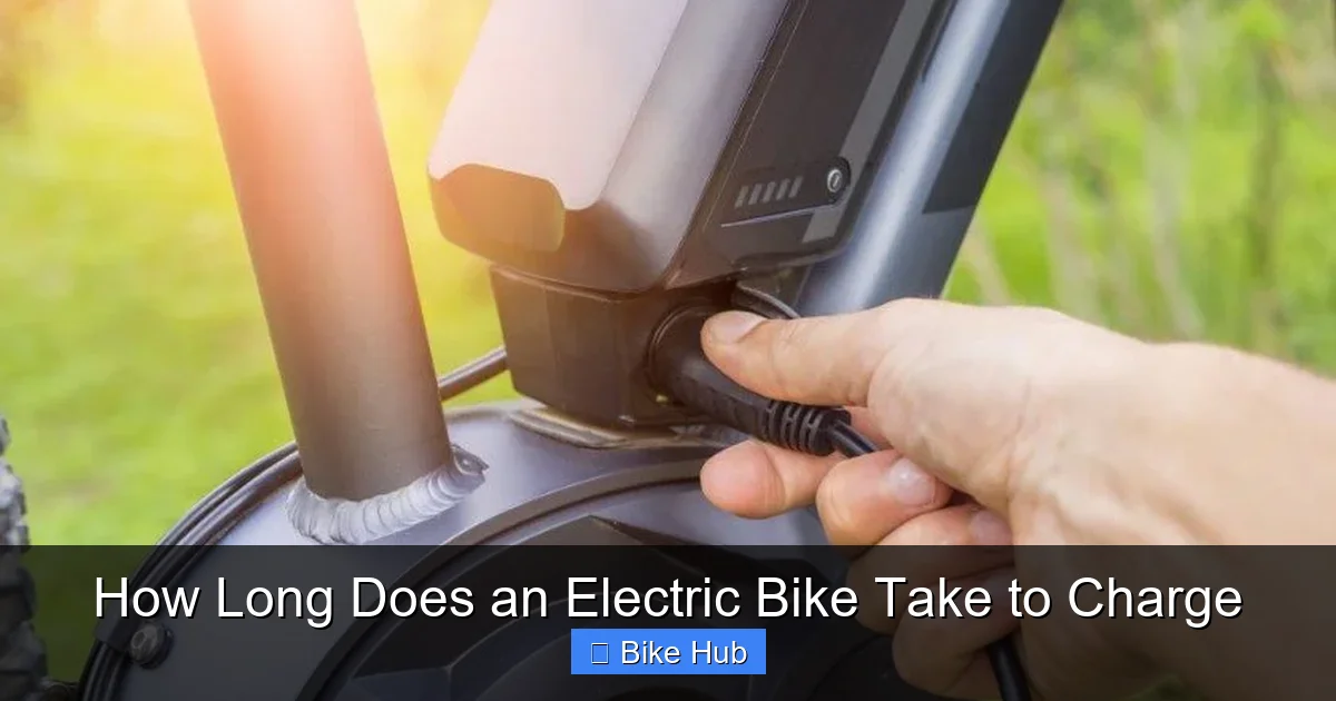 How Long Does an Electric Bike Take to Charge
