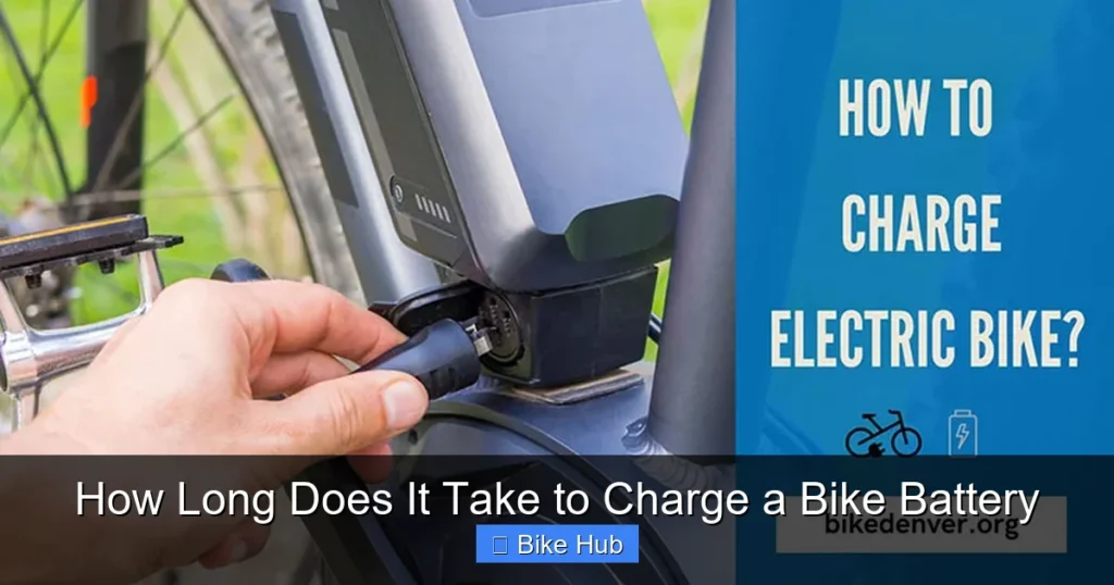 How Long Does It Take to Charge a Bike Battery