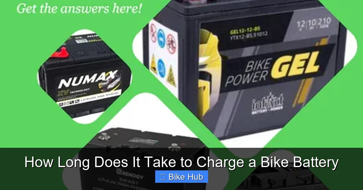 How Long Does It Take to Charge a Bike Battery
