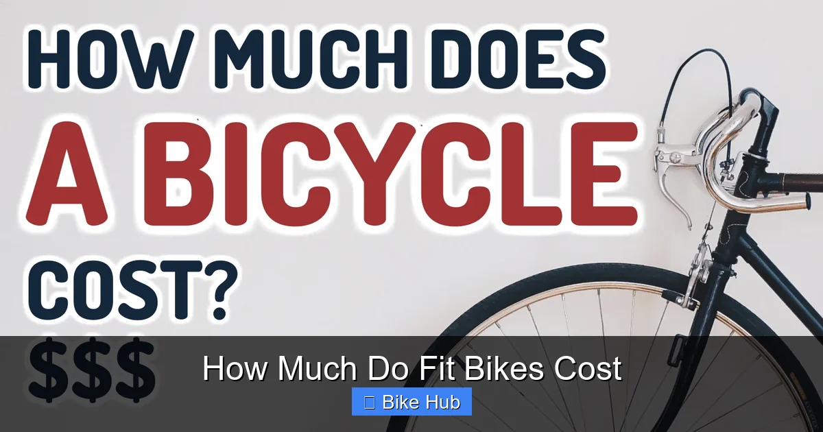 How Much Do Fit Bikes Cost