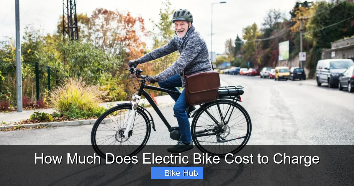 How Much Does Electric Bike Cost to Charge