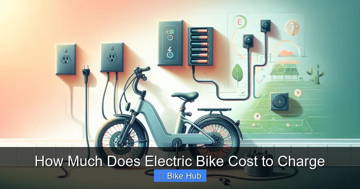 How Much Does Electric Bike Cost to Charge
