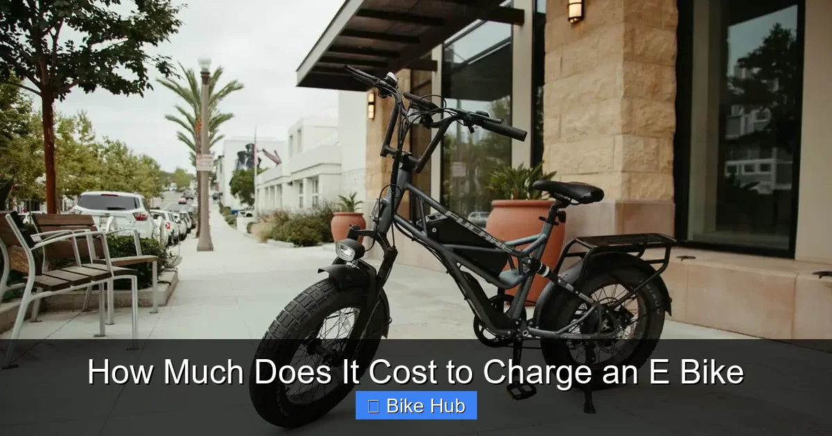How Much Does It Cost to Charge an E Bike