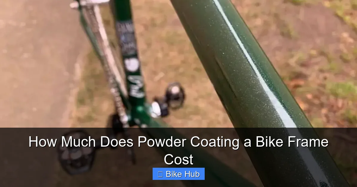 How Much Does Powder Coating a Bike Frame Cost