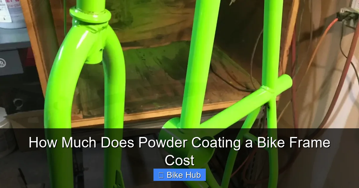 How Much Does Powder Coating a Bike Frame Cost