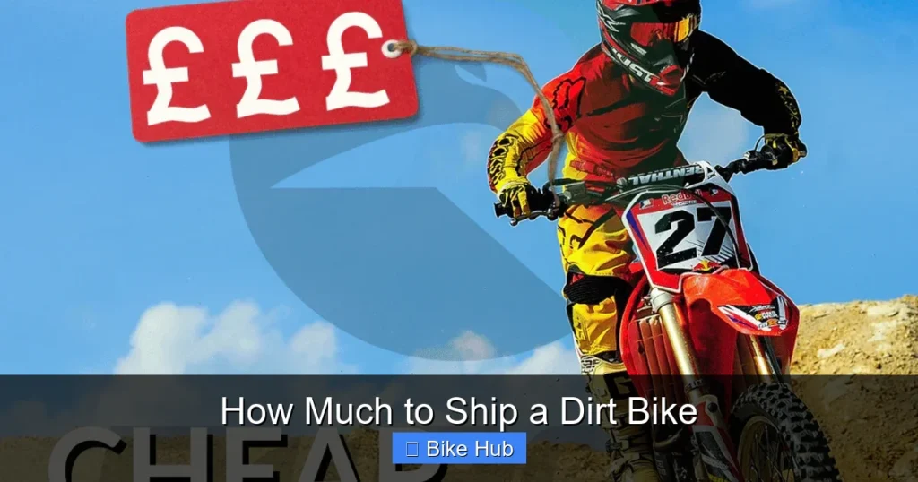 How Much to Ship a Dirt Bike
