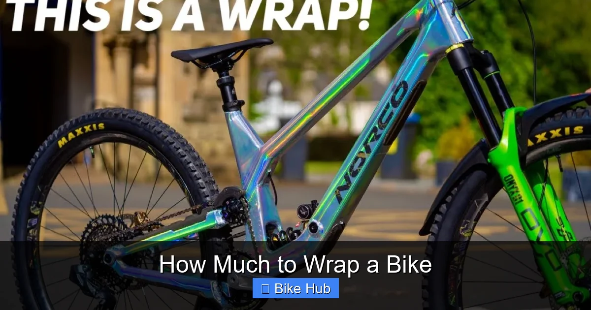 How Much to Wrap a Bike