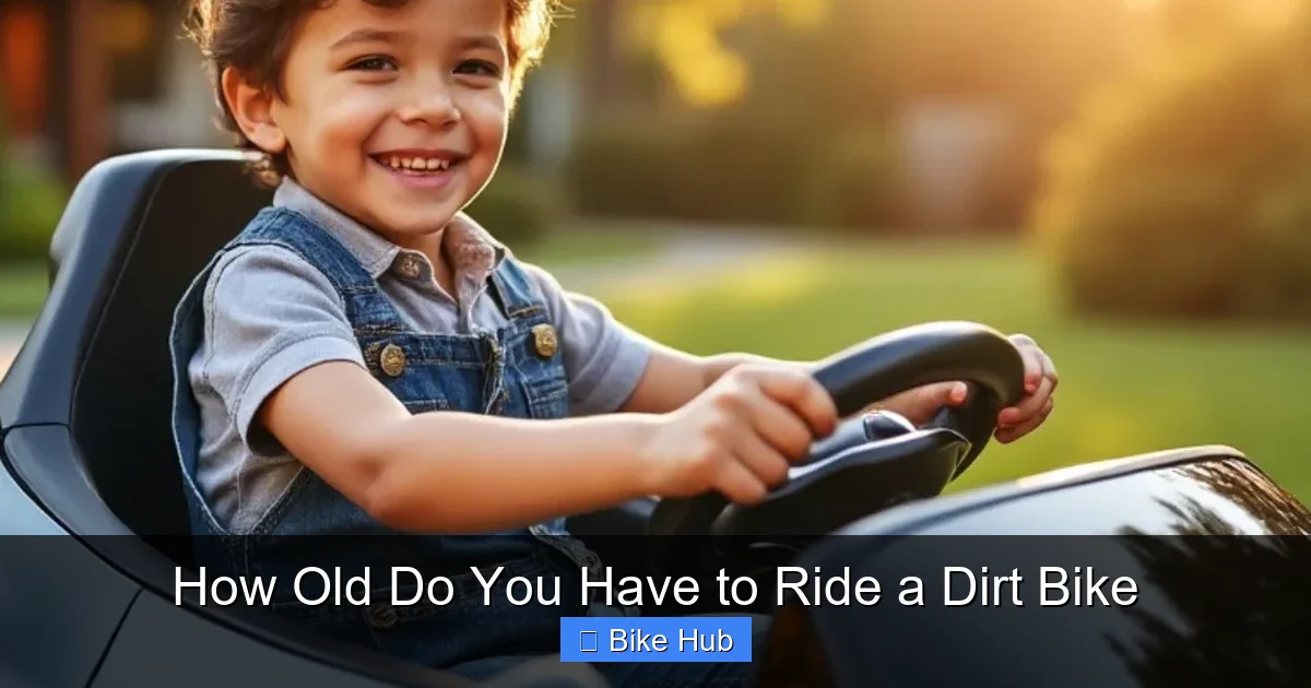 How Old Do You Have to Ride a Dirt Bike