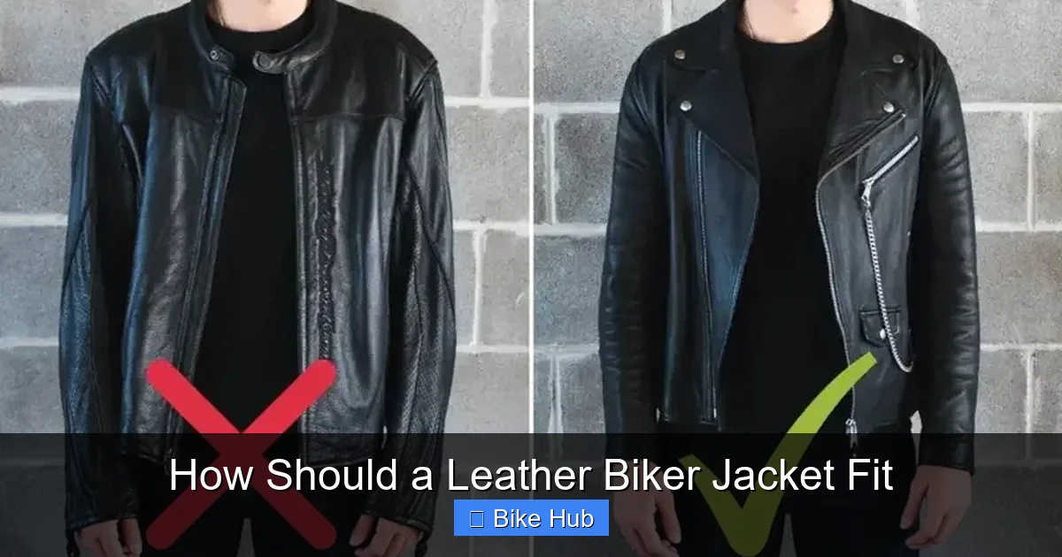 How Should a Leather Biker Jacket Fit