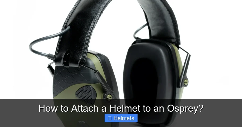 How to Attach a Helmet to an Osprey?