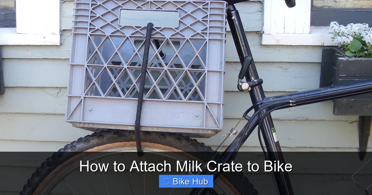 How to Attach Milk Crate to Bike