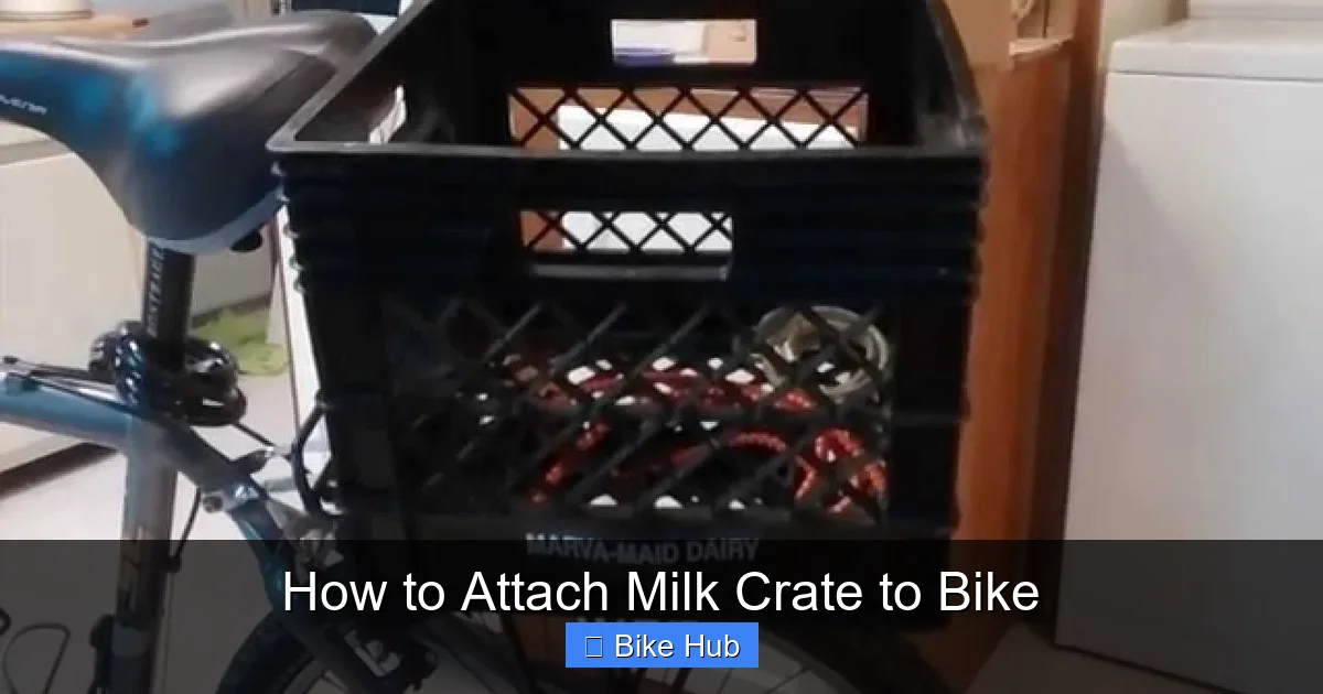 How to Attach Milk Crate to Bike
