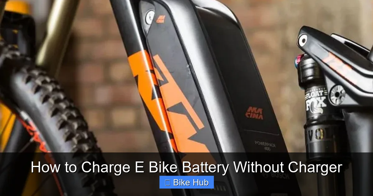 How to Charge E Bike Battery Without Charger