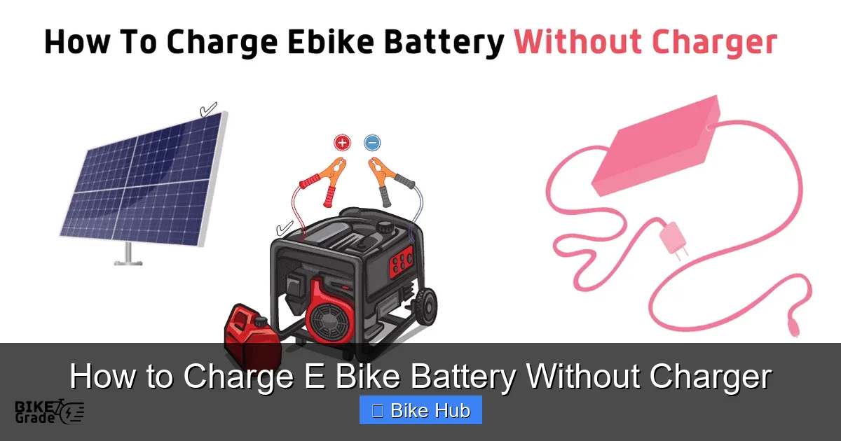 How to Charge E Bike Battery Without Charger