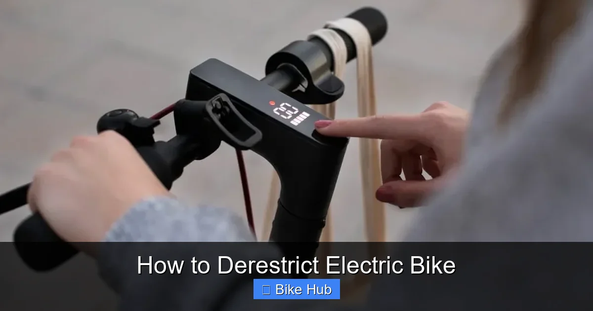 How to Derestrict Electric Bike