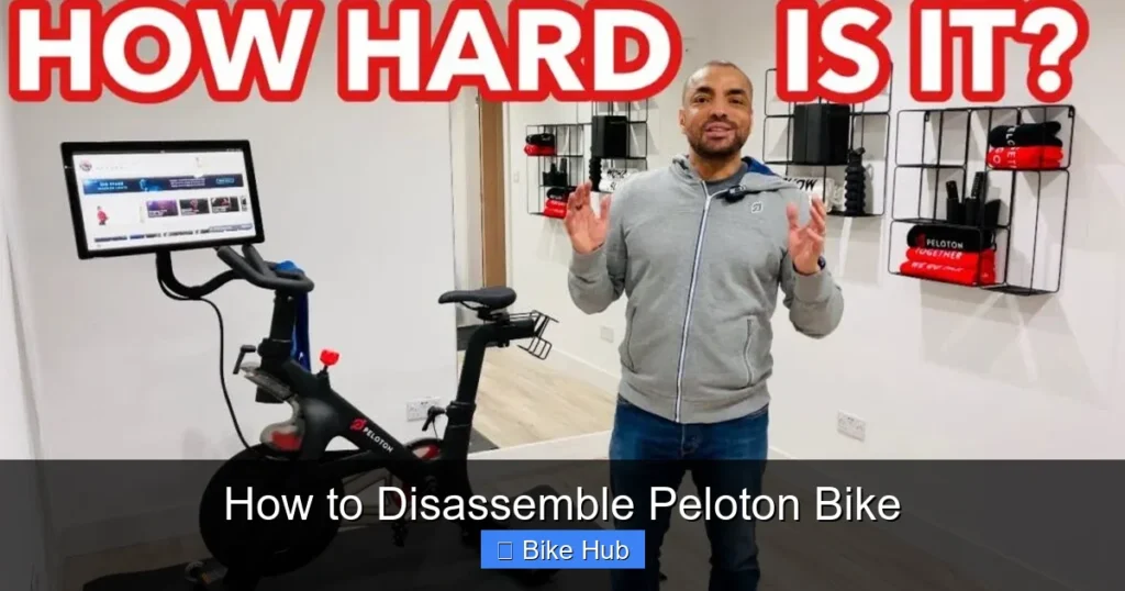 How to Disassemble Peloton Bike