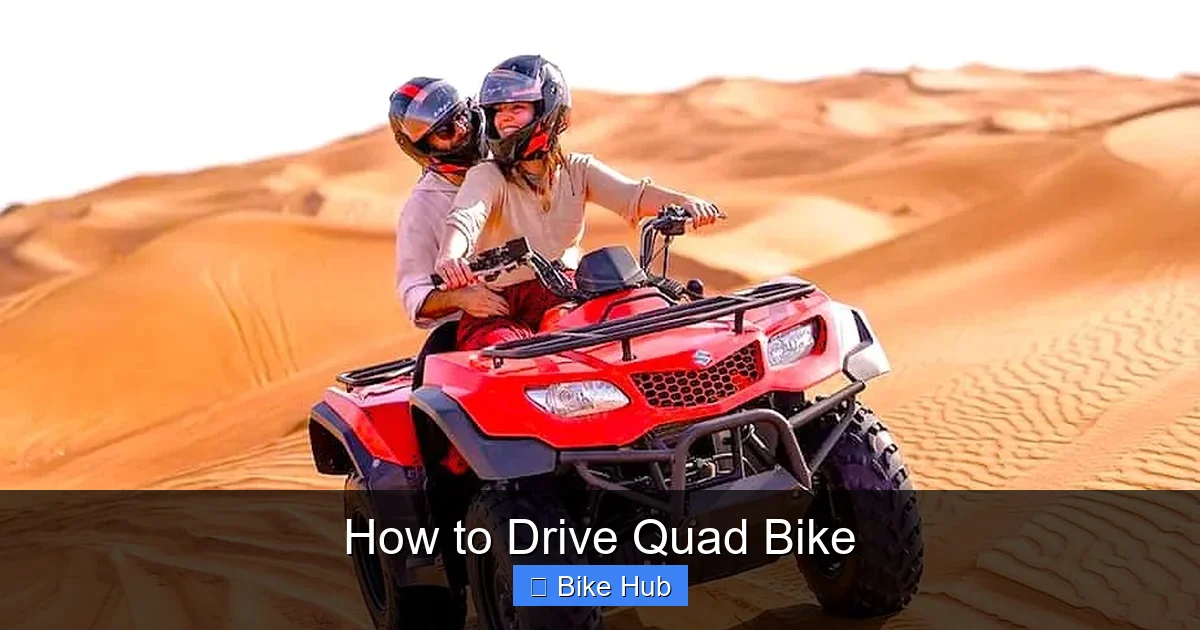 How to Drive Quad Bike