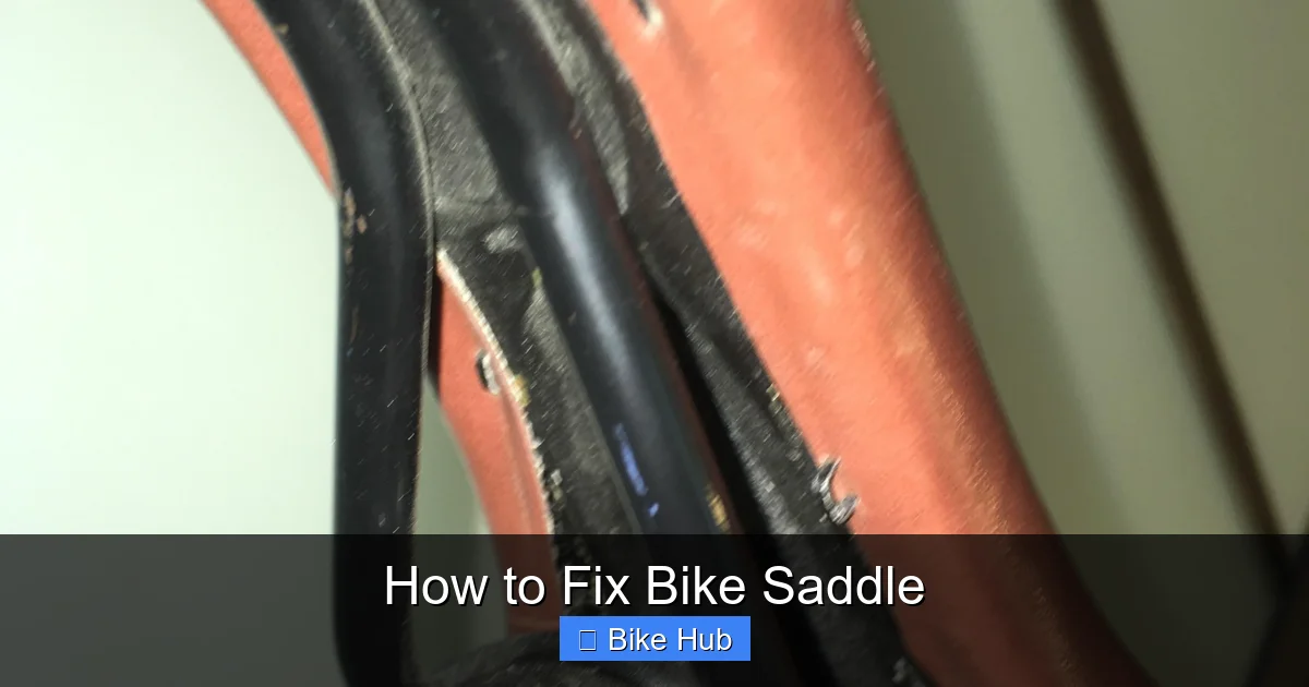 How to Fix Bike Saddle