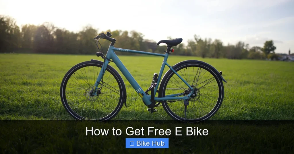 How to Get Free E Bike