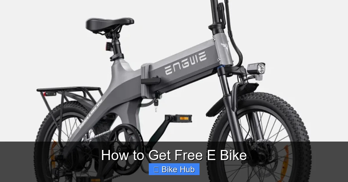 How to Get Free E Bike
