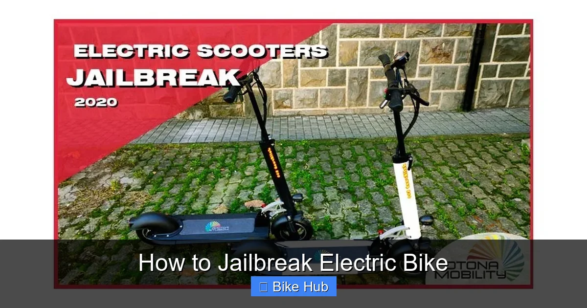 How to Jailbreak Electric Bike