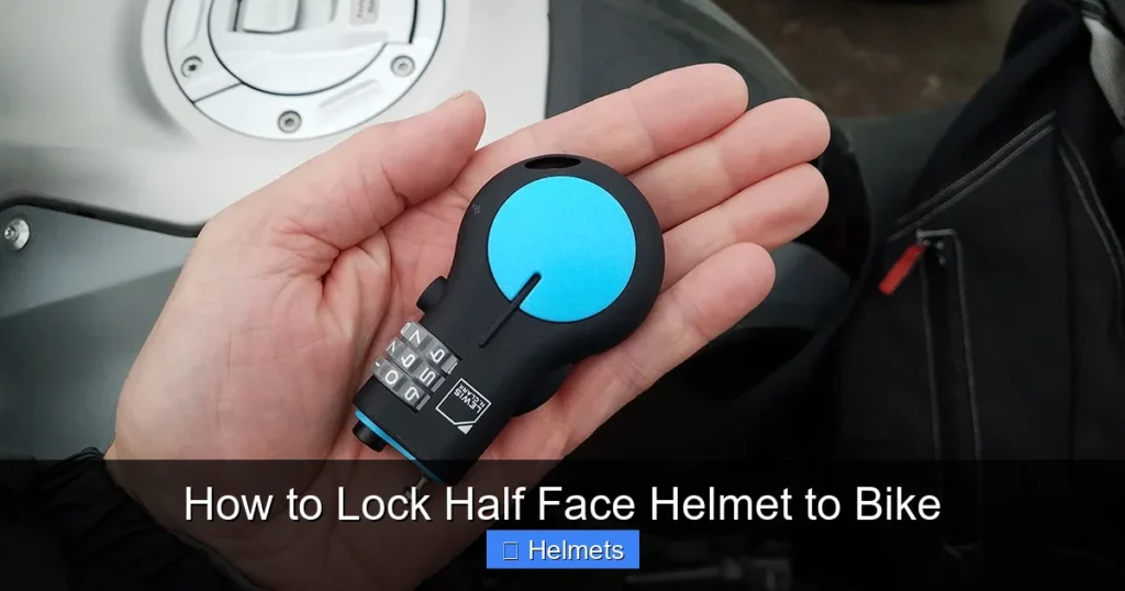 How to Lock Half Face Helmet to Bike
