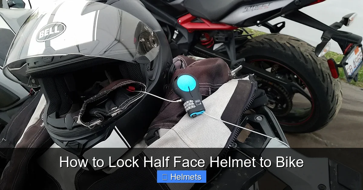 How to Lock Half Face Helmet to Bike