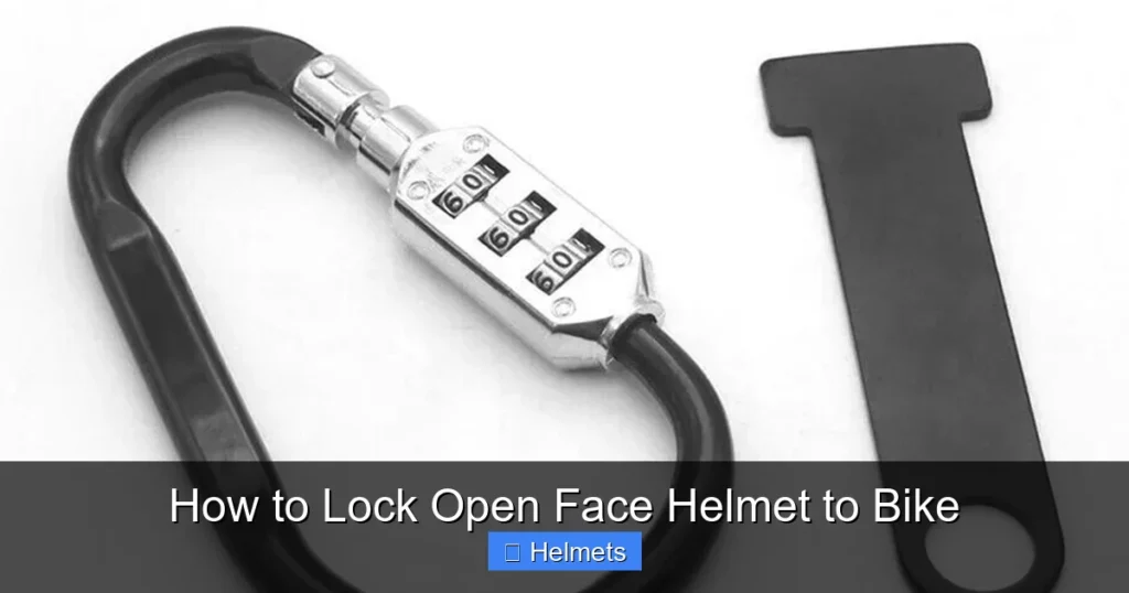 How to Lock Open Face Helmet to Bike
