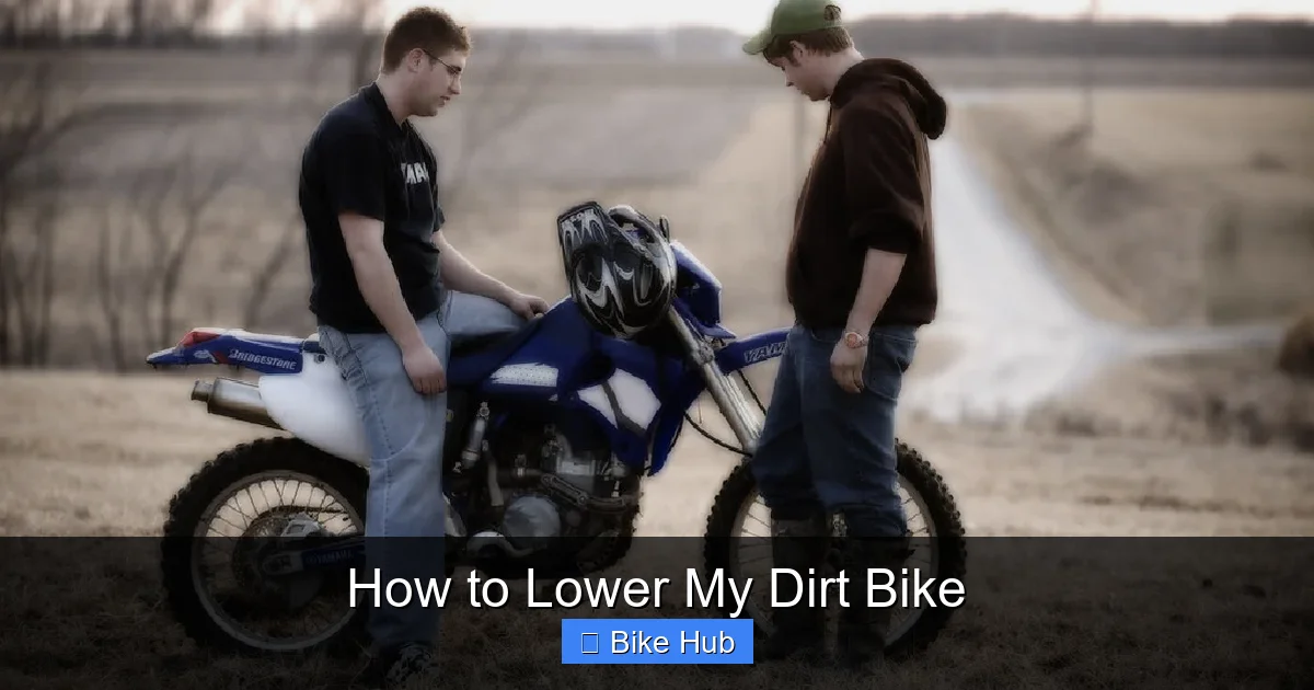 How to Lower My Dirt Bike