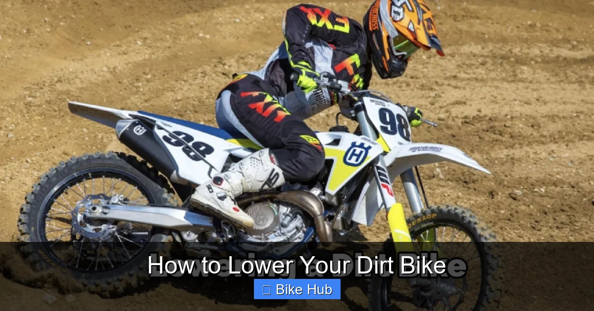 How to Lower Your Dirt Bike