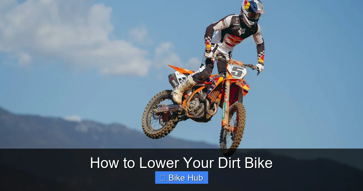 How to Lower Your Dirt Bike
